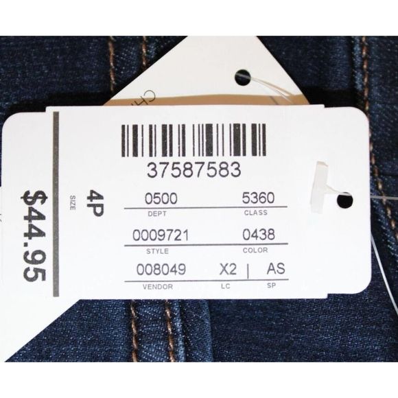 Christopher Banks Shaped Fit Mid Rise Crop Capri Jeans Size 4P Inseam 18" NWT - Picture 9 of 12